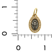 Sterling Silver & 18K Yellow Gold Framed Elephant Charm