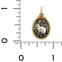 Sterling Silver & 18K Yellow Gold Bunny Charm
