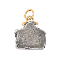 Sterling Silver and 24K Yellow Gold Diamond Buddha Charm