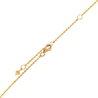 Julia Chafe 14K Yellow Gold Rainbow Colored Sapphire Station Necklace