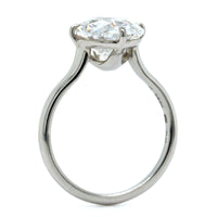 Platinum Oval Cut Diamond Engagement Ring
