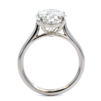 Platinum Oval Cut Diamond Engagement Ring