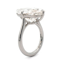 Platinum Oval Cut Diamond Engagement Ring