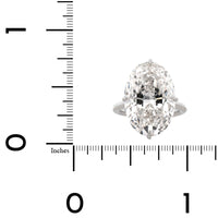 Platinum Oval Cut Diamond Engagement Ring