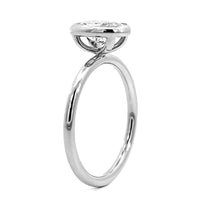 Platinum Oval Diamond Engagement Ring