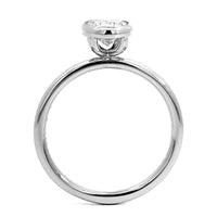 Platinum Oval Diamond Engagement Ring