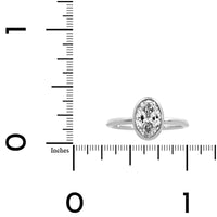 Platinum Oval Diamond Engagement Ring