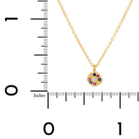 Adel Chefridi 18K Yellow Gold Multi Sapphire Star Pendant Necklace