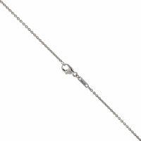 18K White Gold Blue Sapphire Necklace
