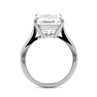 Platinum Radiant Cut Diamond Cathedral Engagement Ring