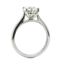 Platinum Round Diamond Solitaire Engagement Ring