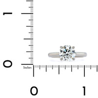 Platinum Round Diamond Solitaire Engagement Ring