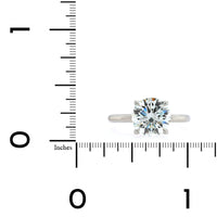 Platinum Round Diamond Solitaire Engagement Ring