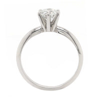 Platinum Round Diamond Solitaire Engagement Ring