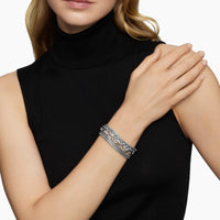 Multi Row Chain Bracelet Sterling Silver, 29mm