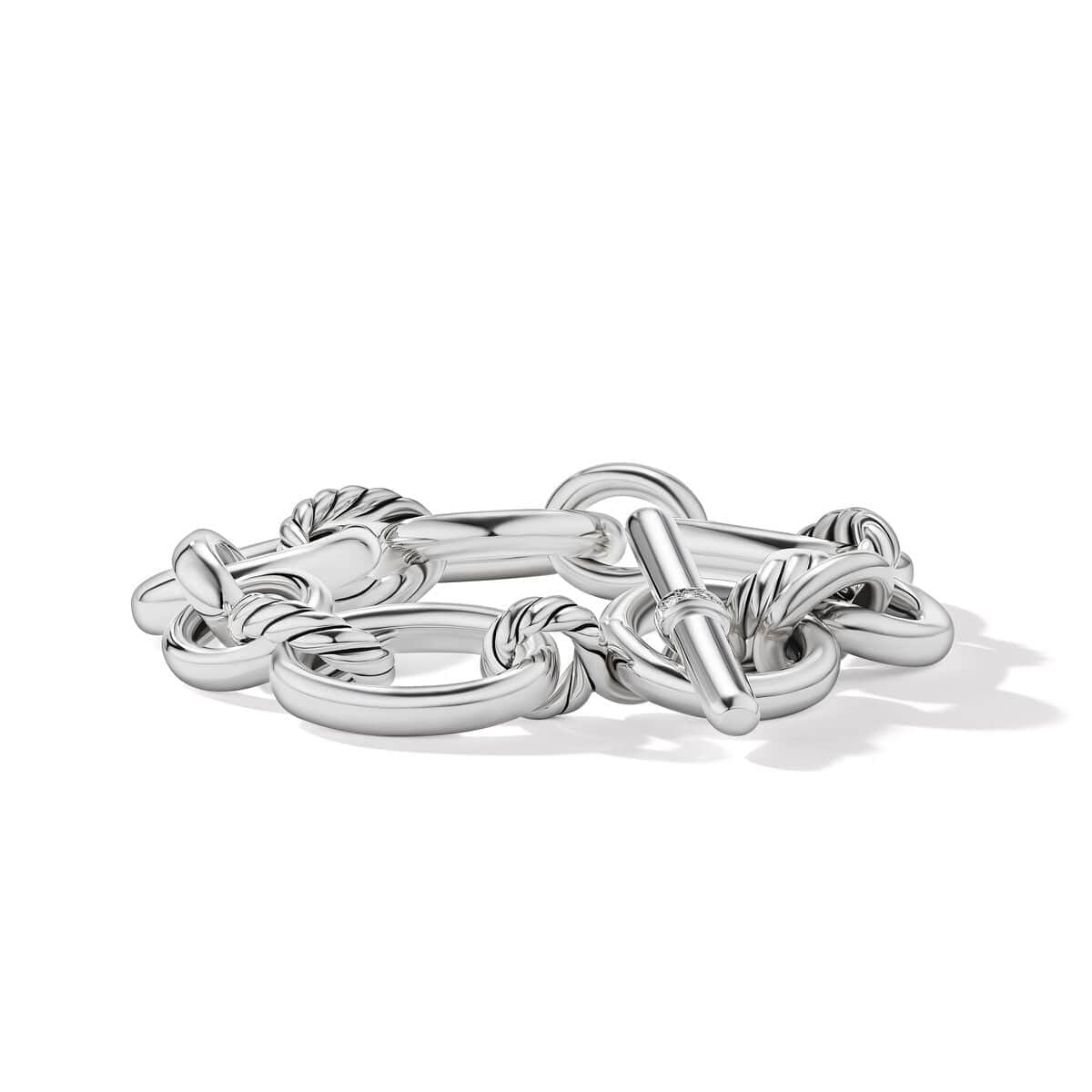 DY Mercer™ Bracelet in Sterling Silver with Pavé Diamonds