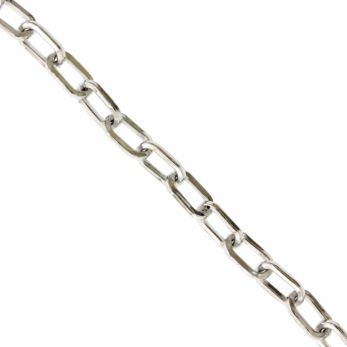 Sterling Silver Squared Paperclip Bracelet