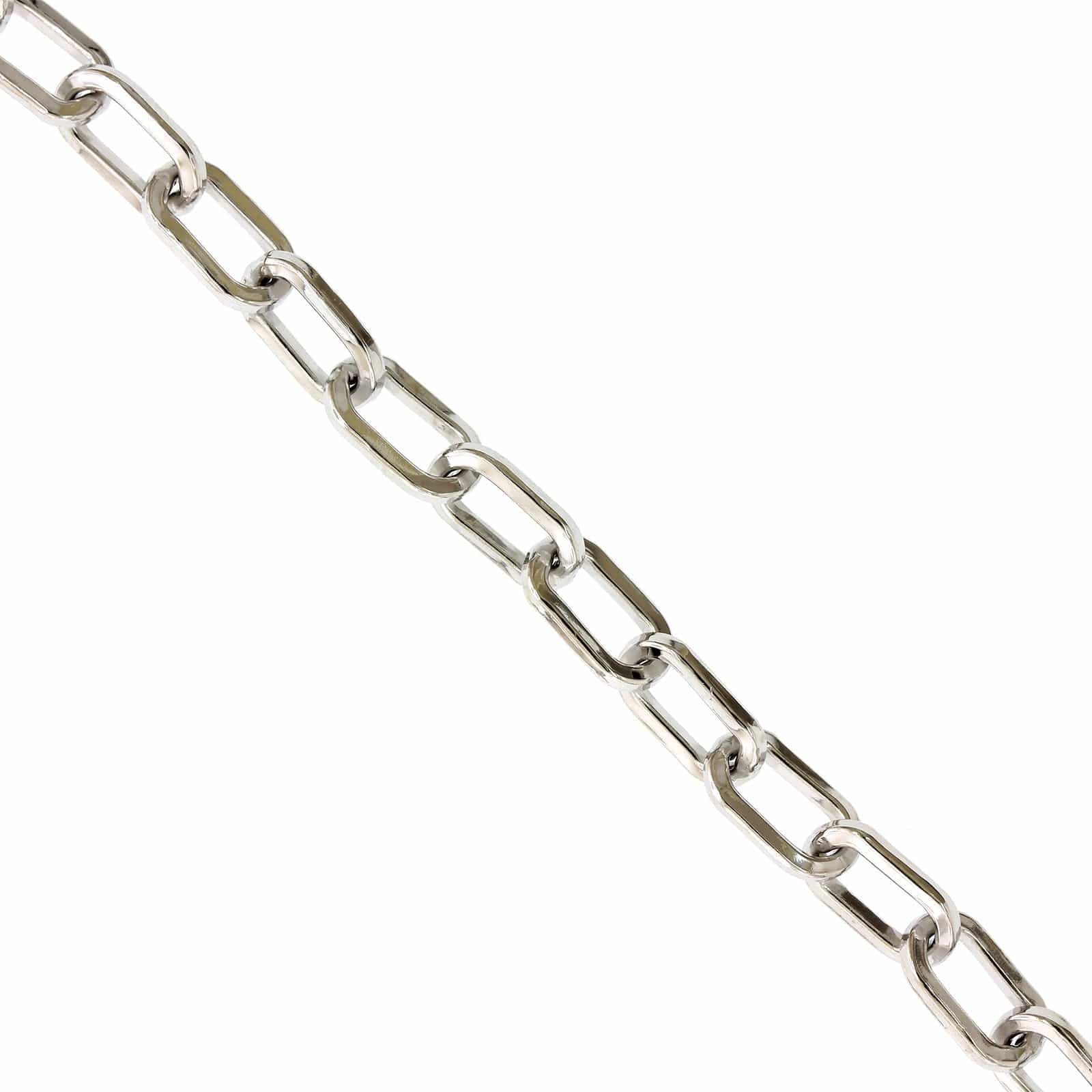 Sterling Silver Squared Paperclip Bracelet