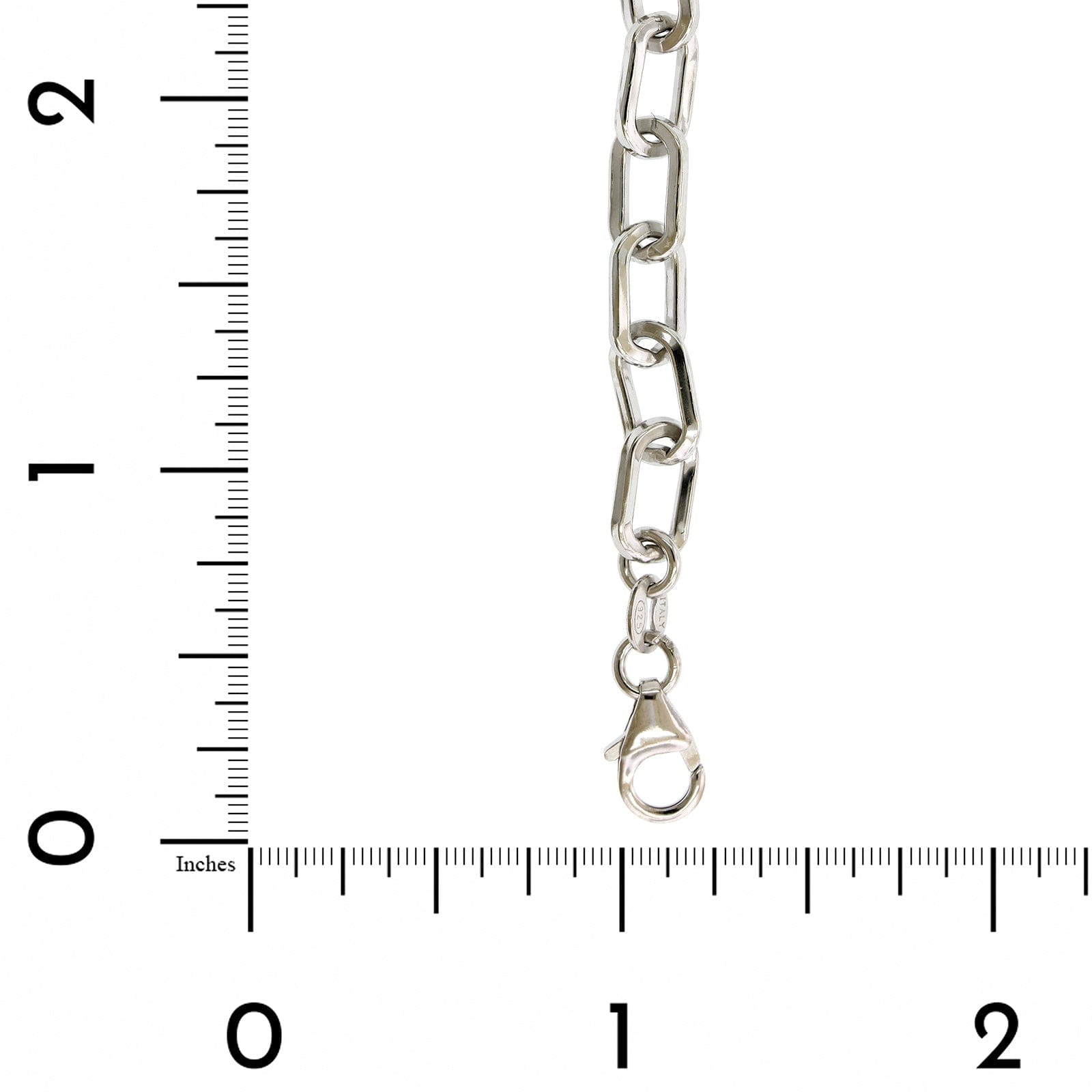Sterling Silver Squared Paperclip Bracelet