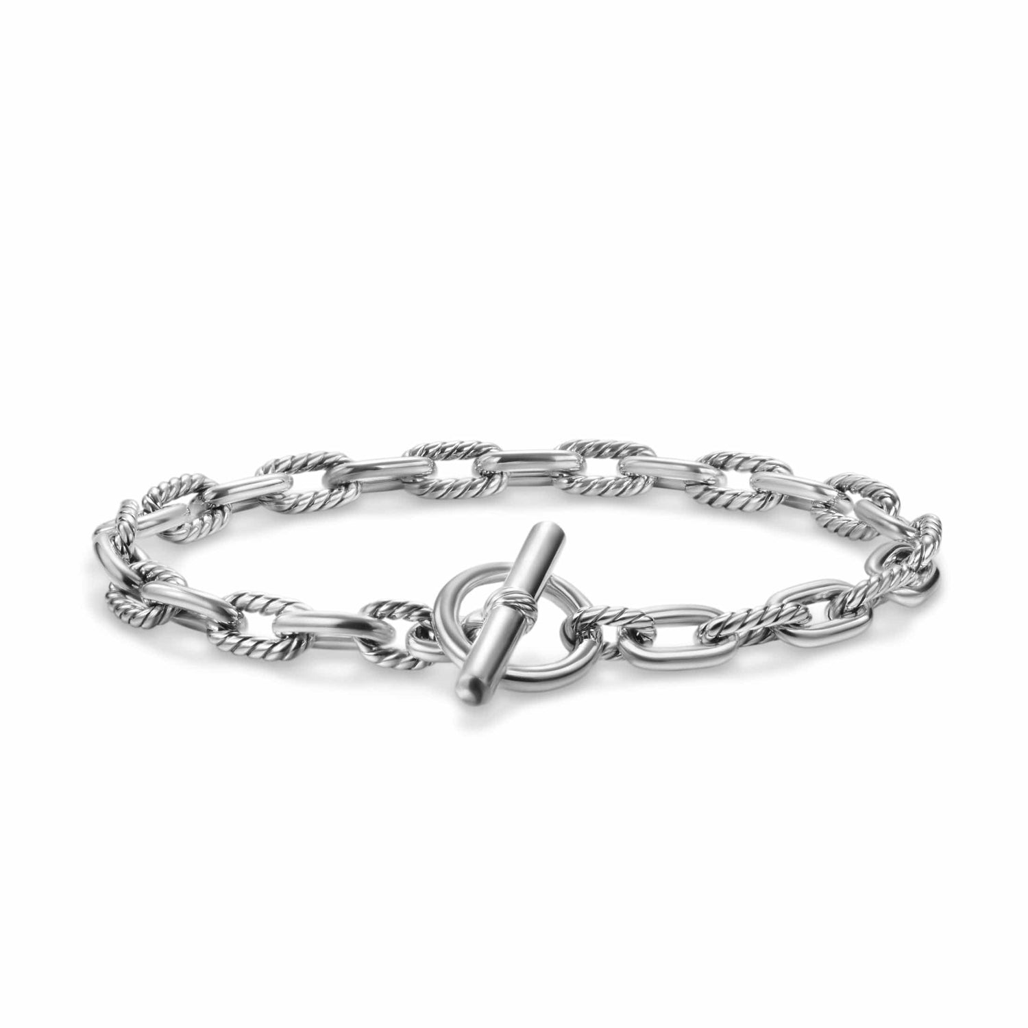 DY Madison® Toggle Chain Bracelet Sterling Silver, 5.5mm – Long