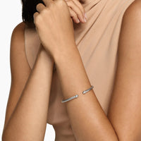 Cable Flex® Bracelet Sterling Silver with Diamonds, 4mm