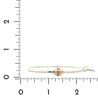 14K Yellow Gold and Sterling Silver Single Diamond Bead Cape Cod Bracelet