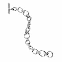 DY Mercer® Chain Bracelet Sterling Silver with Diamonds, 8mm