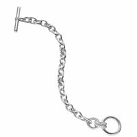 DY Mercer® Toggle Chain Bracelet Sterling Silver with Diamonds, 8mm