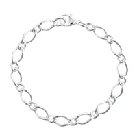 Sterling Silver Figaro Chain Link Bracelet