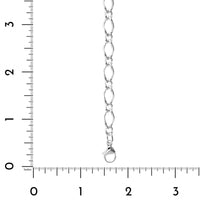 Sterling Silver Figaro Chain Link Bracelet