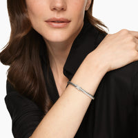 Cable Flex® X Bracelet Sterling Silver with Diamonds, 6mm