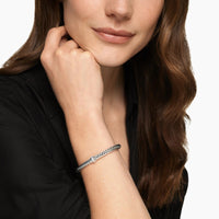 Cable Flex® Center Station Bracelet Sterling Silver with Diamonds, 6mm