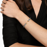 Cable Flex® Bracelet Sterling Silver with Citrine and Diamonds, 6mm