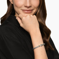 Cable Flex® Buckle Bracelet Sterling Silver with 14K Yellow Gold, 6mm