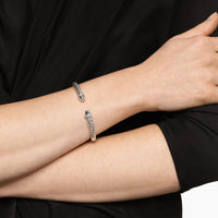 Cable Flex® Bracelet Sterling Silver with Diamonds, 6mm