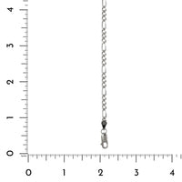 Sterling Silver Figaro Chain Link Bracelet