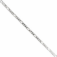 Sterling Silver Figaro Chain Link Bracelet