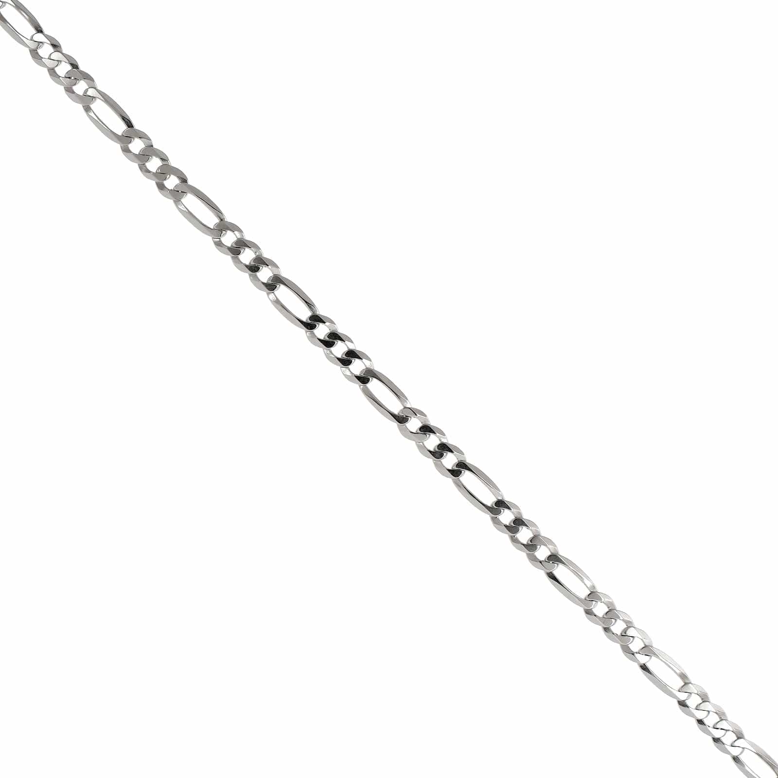 Sterling Silver Figaro Chain Link Bracelet