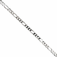Sterling Silver Figaro Chain Link Bracelet