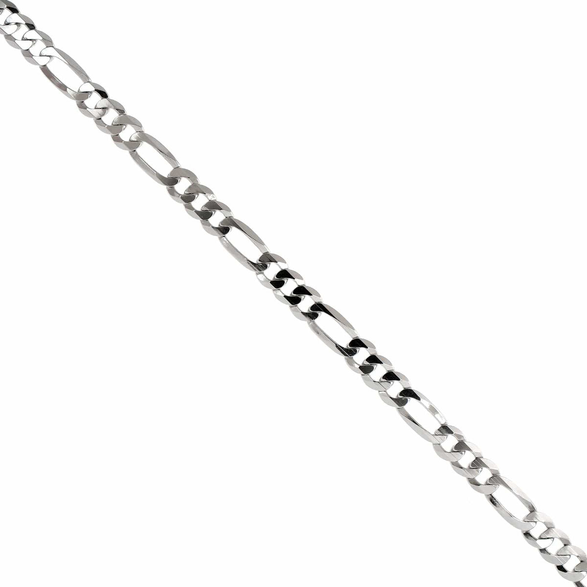 Sterling Silver Figaro Chain Link Bracelet