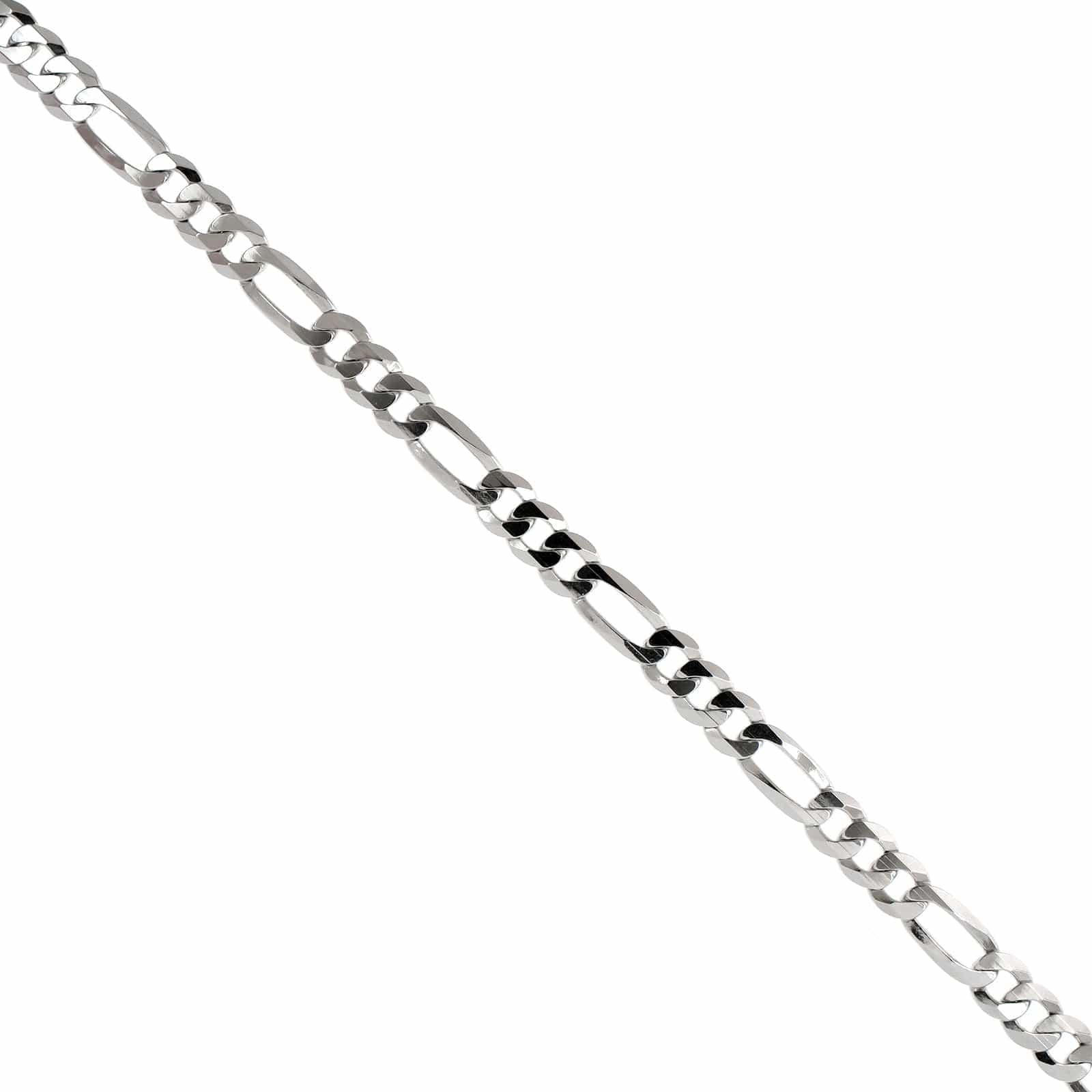 Sterling Silver Figaro Chain Link Bracelet