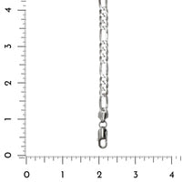 Sterling Silver Figaro Chain Link Bracelet