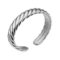 Sculpted Cable Flex Bracelet Sterling Silver, 11mm
