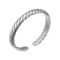 Sculpted Cable Flex Bracelet Sterling Silver, 7.5mm