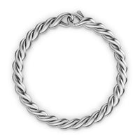 Sculpted Cable Chain Bracelet Sterling Silver, 5.7mm