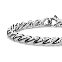 Sculpted Cable Chain Bracelet Sterling Silver, 5.7mm