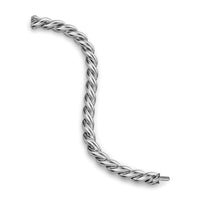 Sculpted Cable Chain Bracelet Sterling Silver, 10mm