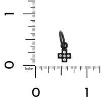 Sterling Silver Diamond Tiny Cross Charm