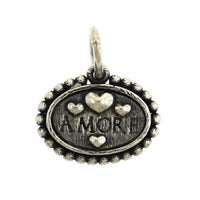 Sterling Silver Baby Diamond Dog Bone Charm