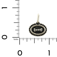 Sterling Silver Baby Diamond Dog Bone Charm